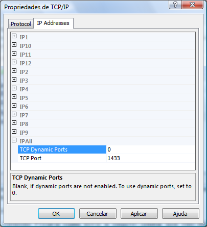 Porta Fixa SQLServer